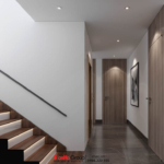 Thiết kế biệt thự hiện đại 3 tầng 158m2 tại Quảng Ninh - SH BTD 0099 111