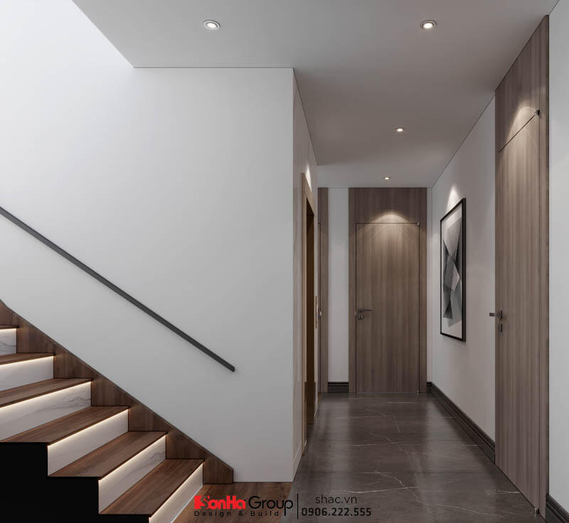 Thiết kế biệt thự hiện đại 3 tầng 158m2 tại Quảng Ninh - SH BTD 0099 48