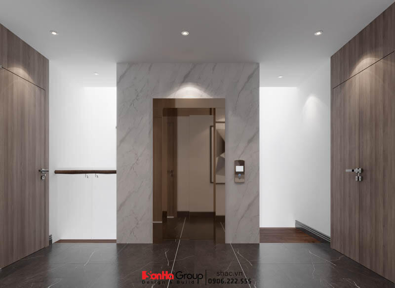 Thiết kế biệt thự hiện đại 3 tầng 158m2 tại Quảng Ninh - SH BTD 0099 50