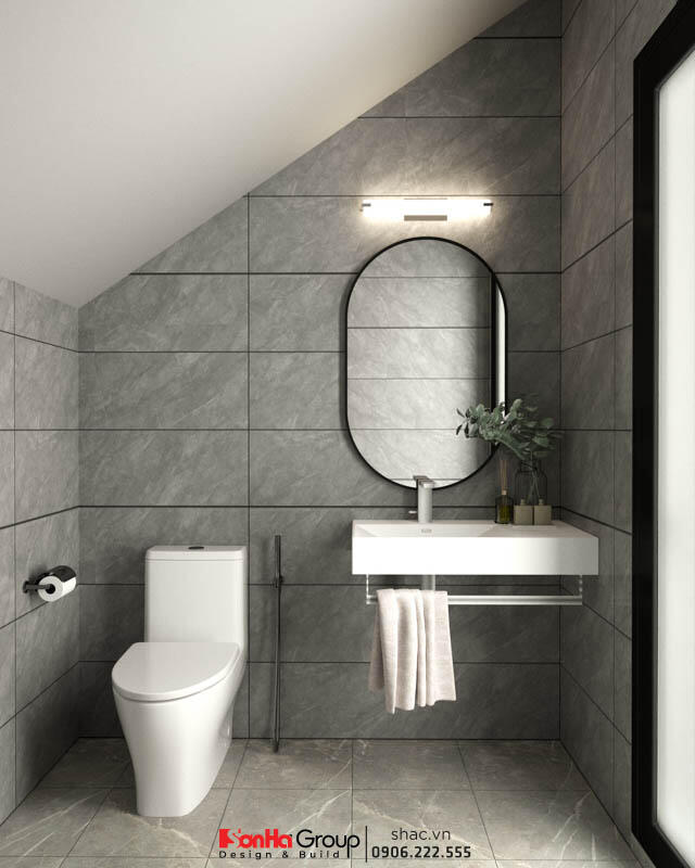 Thiết kế biệt thự hiện đại 3 tầng 158m2 tại Quảng Ninh - SH BTD 0099 51