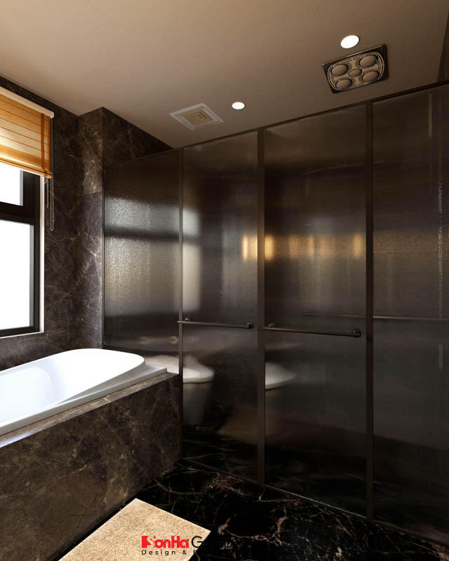 Thiết kế biệt thự hiện đại 3 tầng 158m2 tại Quảng Ninh - SH BTD 0099 52