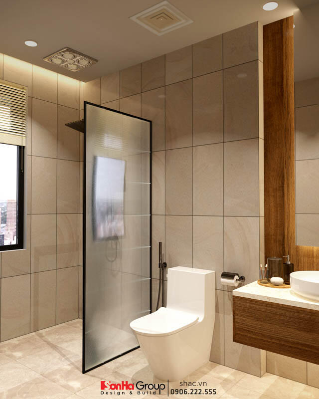 Thiết kế biệt thự hiện đại 3 tầng 158m2 tại Quảng Ninh - SH BTD 0099 56