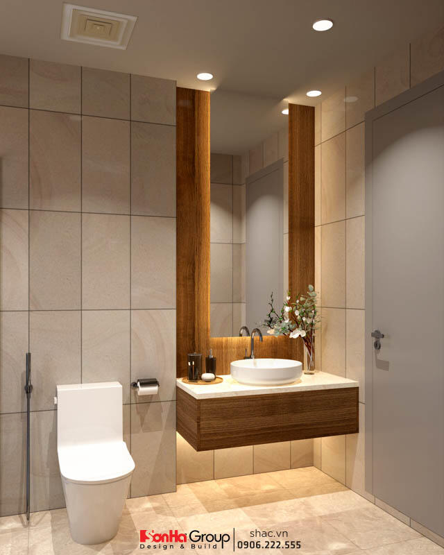 Thiết kế biệt thự hiện đại 3 tầng 158m2 tại Quảng Ninh - SH BTD 0099 57