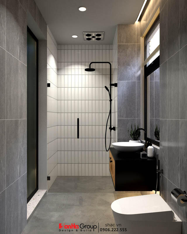 Thiết kế biệt thự hiện đại 3 tầng 158m2 tại Quảng Ninh - SH BTD 0099 59