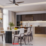 Thiết kế biệt thự hiện đại 3 tầng 158m2 tại Quảng Ninh - SH BTD 0099 77