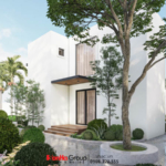 Thiết kế biệt thự sân vườn 2 tầng phong cách hiện đại tại Quảng Ninh - SH BTD 0101 16