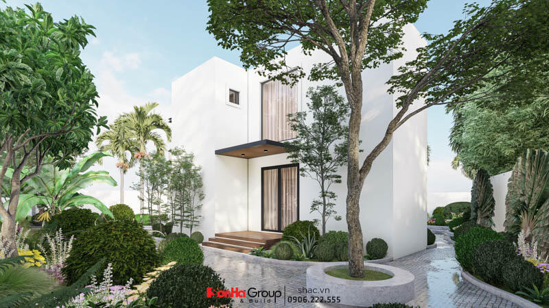 Thiết kế biệt thự sân vườn 2 tầng phong cách hiện đại tại Quảng Ninh - SH BTD 0101 6