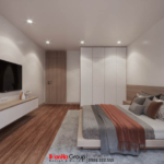 Thiết kế biệt thự hiện đại 3 tầng 158m2 tại Quảng Ninh - SH BTD 0099 102