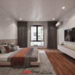 Thiết kế biệt thự hiện đại 3 tầng 158m2 tại Quảng Ninh - SH BTD 0099 103