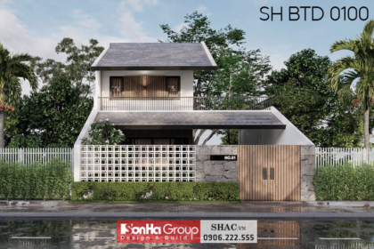 Mặt tiền sáng tạo trong biệt thự tại Hưng Yên