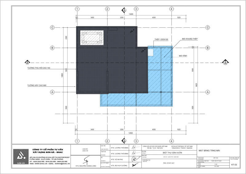 Thiết kế biệt thự sân vườn 2 tầng phong cách hiện đại tại Quảng Ninh - SH BTD 0101 10
