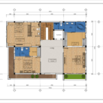 Thiết kế biệt thự hiện đại 3 tầng 158m2 tại Quảng Ninh - SH BTD 0099 124