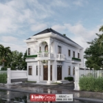 Mặt tiền biệt thự tân cổ điển 2 tầng