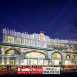 Thiết kế mặt tiền khách sạn 5 sao tân cổ điển