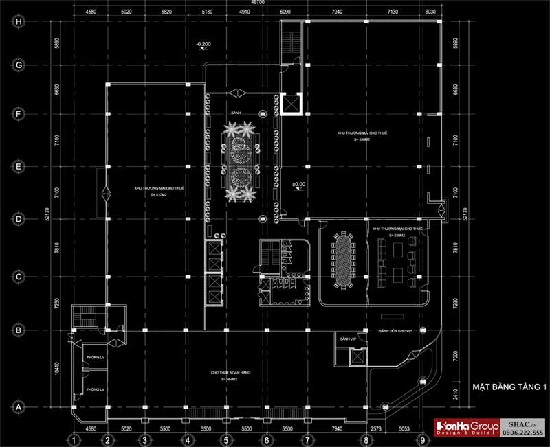 Bản vẽ mặt bằng thiết kế công năng sử dụng