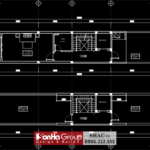 Bản vẽ nhà phố 4 tầng tân cổ điển