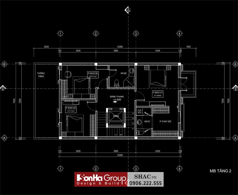 Thiết kế bnar vẽ công năng biệt thự Thiết kế bnar vẽ công năng biệt thự