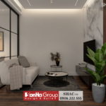 Thiết kế phòng khách bếp sang trọng và tiện nghi