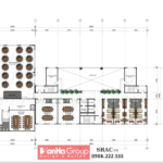 Thiết kế bản vẽ tầng 2 của công trình