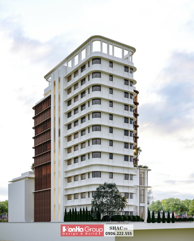 Thiết kế nhà khách quân khu 11 tầng