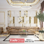 Phòng khách kiểu tân cổ điển