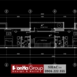 Bản vẽ tòa nhà 2 tầng