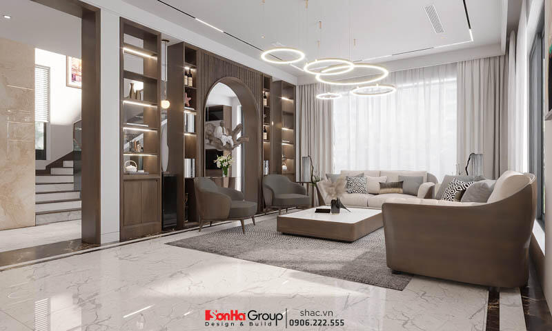 Thiết kế nhà biệt thự hiện đại 3 tầng đẹp tại Hải Phòng – SH BTD 0102 6