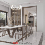 Thiết kế nhà biệt thự hiện đại 3 tầng đẹp tại Hải Phòng – SH BTD 0102 30