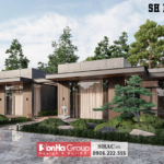 Thiết kế biệt thự mặt tiền 20m tại Thái Nguyên