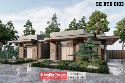 Thiết kế biệt thự mặt tiền 20m tại Thái Nguyên