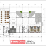 Thiết kế bản vẽ tầng 1 nhà khách quân khu