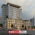 Một góc mặt tiền công trình nhà khách quân khu