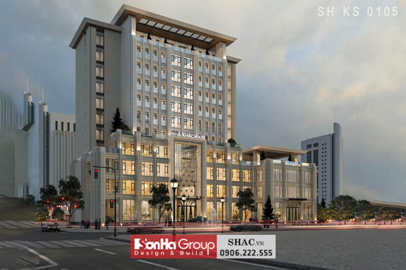 Tổng quan thiết kế nhà khách quân khu theo phong cách tân cổ điển