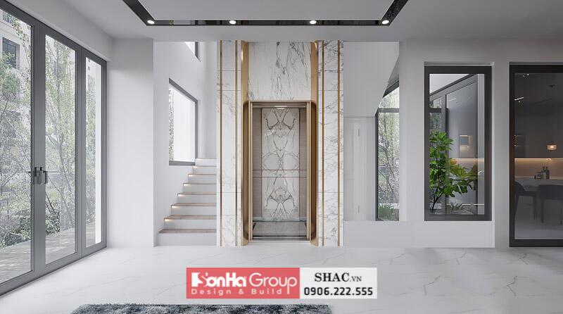 Thiết kế biệt thự hiện đại 2 tầng 142m2 tại Hải Phòng - SH BTD 0104 11