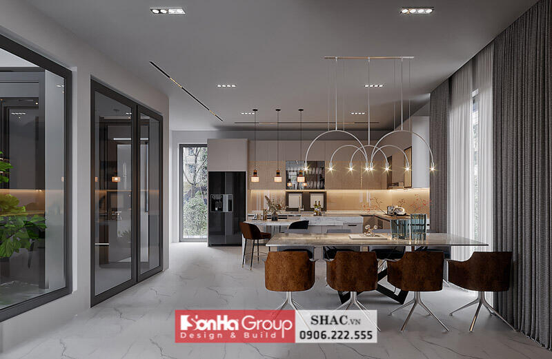 Thiết kế biệt thự hiện đại 2 tầng 142m2 tại Hải Phòng - SH BTD 0104 13