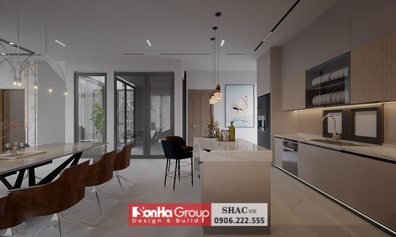 Thiết kế biệt thự hiện đại 2 tầng 142m2 tại Hải Phòng - SH BTD 0104 17