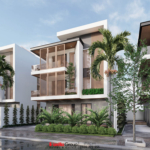 Thiết kế nhà biệt thự hiện đại 3 tầng đẹp tại Hải Phòng – SH BTD 0102 22