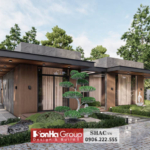 Thiết kế kiểu hiện đại biệt thự đẹp Thái Nguyên