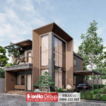 Thiết kế mặt tiền 8.7m tại Hải Phòng