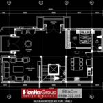 Thiết kế tầng 2 biệt thự đẹp 1 tầng Hải Phòng