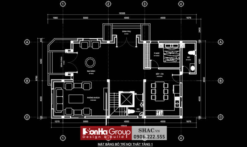 Thiết kế tầng 2 biệt thự đẹp 1 tầng Hải Phòng Thiết kế tầng 2 biệt thự đẹp 1 tầng Hải Phòng