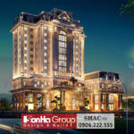 Không gian thiết kế ngoại thất công trình nhà khách quân khu