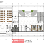 Tầng 1 nhà khách quân khu tân cổ điển