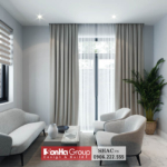 Phòng khách trưng bày tinh tế