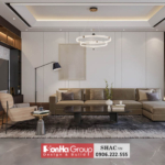 Mẫu phòng khách với nội thất tiện nghi