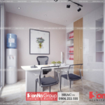 Thiết kế phòng làm việc tông màu sáng trong biệt thự Waterfront City Hải Phòng