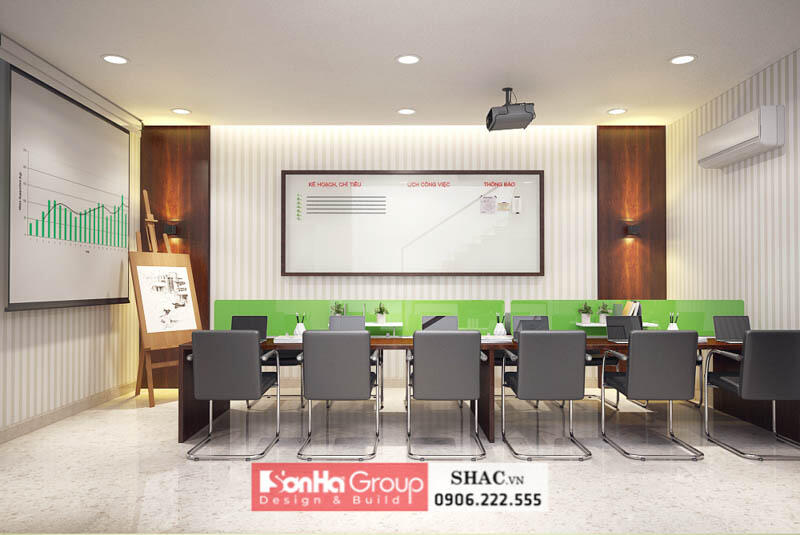 Phòng họp lớn trang trọng nhà biệt thự Waterfront City Hải Phòng