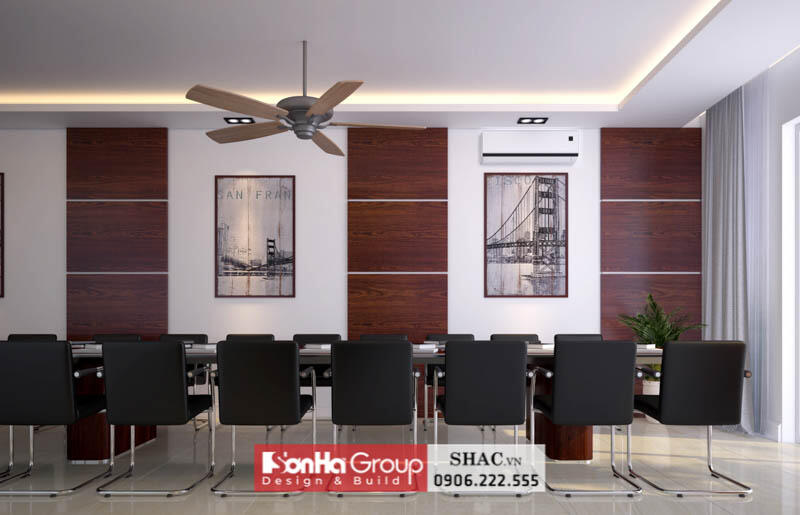 Không gian phòng họp nhà biệt thự kiêm văn phòng làm việc Waterfront City Hải Phòng