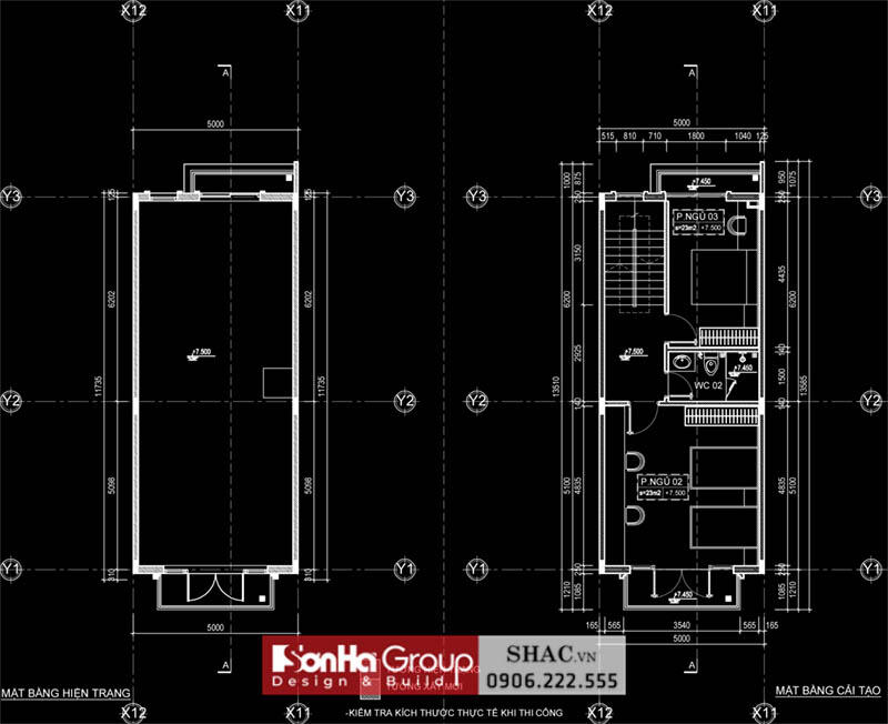 Chi tiết thiết kế nội thất mặt bằng tầng 3 biệt thự Vinhomes Marina Hải Phòng