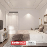 Thiết kế không gian phòng ngủ tông nâu sáng